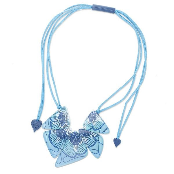 ZSiSKA】≪FLORA≫花柄レジンフリーレングスネックレス詳細情報