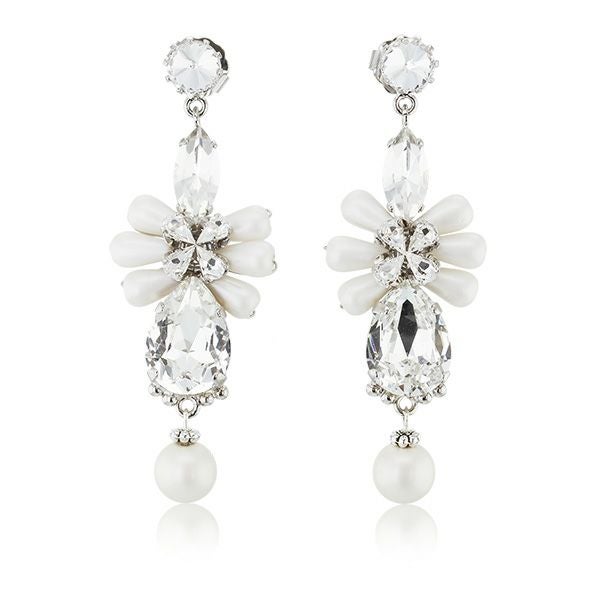 FLEUR DE NEIGE demi-parure】2wayブローチネックレス＆イヤリング