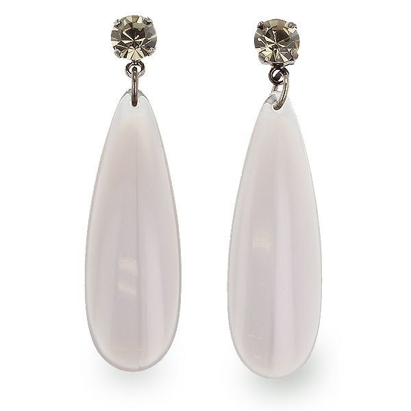 【展示用】ホワイトドロップ イヤリング ピアス ウンゲル】アクリルドロップピアス/3401316詳細情報｜アクセサリー