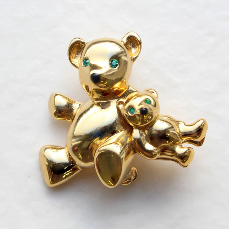クマモチーフ ニット ブローチ ハッチ☆様 親子くまブローチ/5100014詳細情報｜アクセサリー・腕時計ブランド