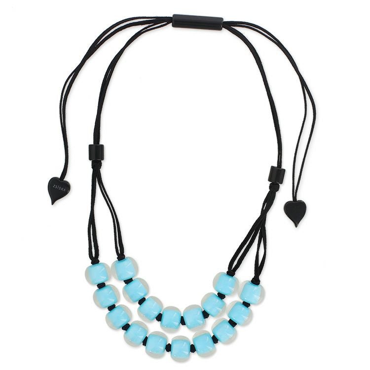ZSiSKA】≪COLOURFUL BEADS≫2連レジンネックレス/1190098詳細情報