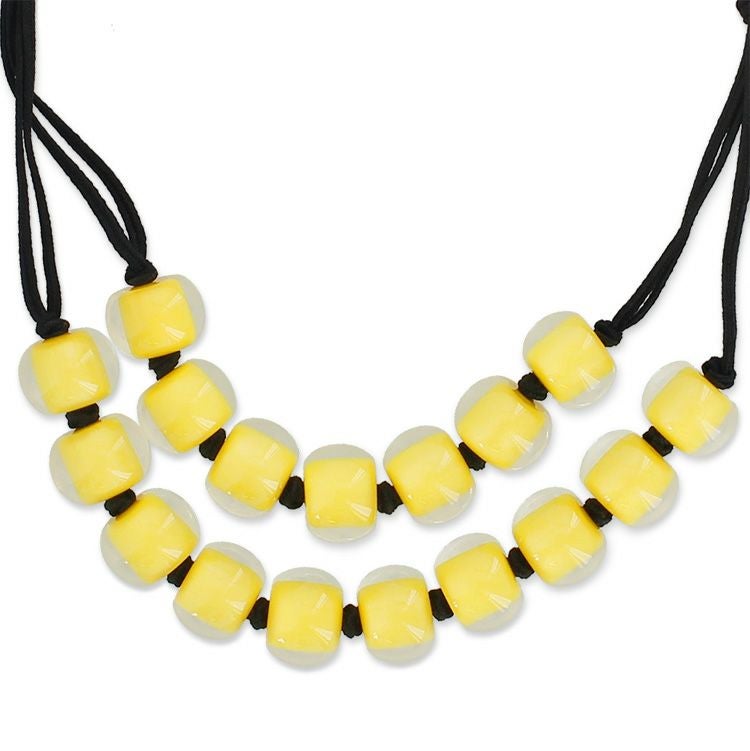 ZSiSKA】≪COLOURFUL BEADS≫2連レジンネックレス/1190098詳細情報