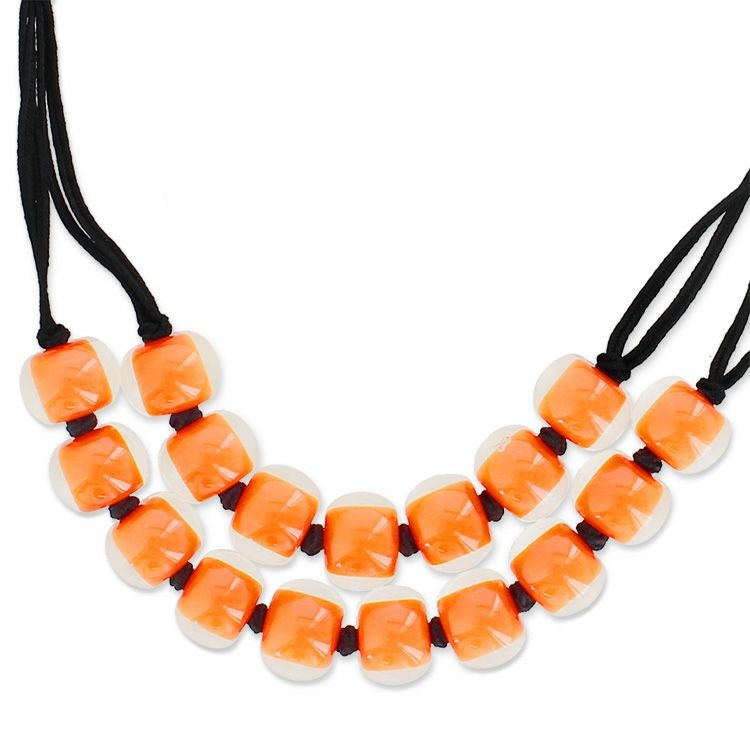 ZSiSKA】≪COLOURFUL BEADS≫2連レジンネックレス/1190098詳細情報