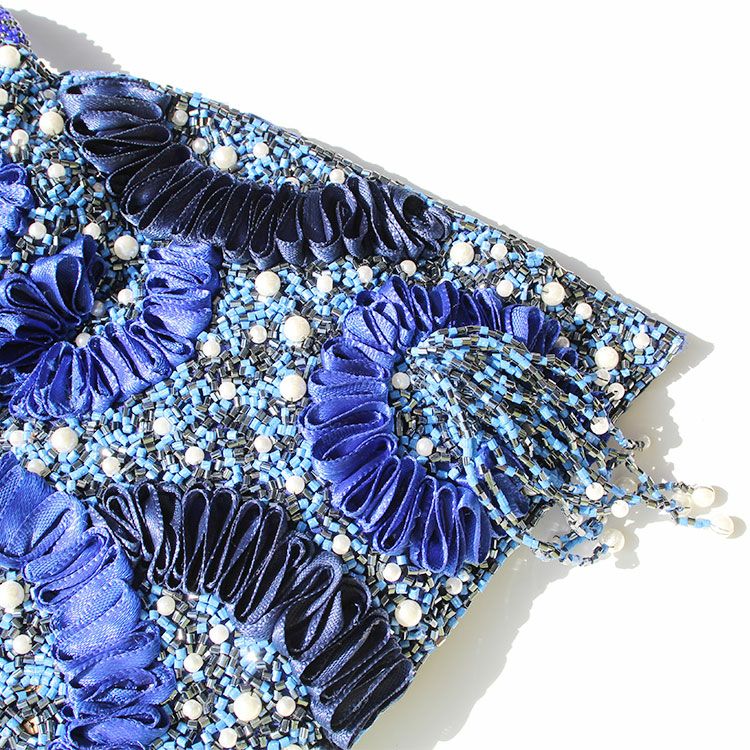 ビーズ刺繍バッグ 昭和に花開いた伝統工芸】和のビーズ刺繡コレクション『美しいビーズ