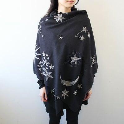 リネン100％フラワーモチーフ刺繍ストール/2253017-詳細情報 