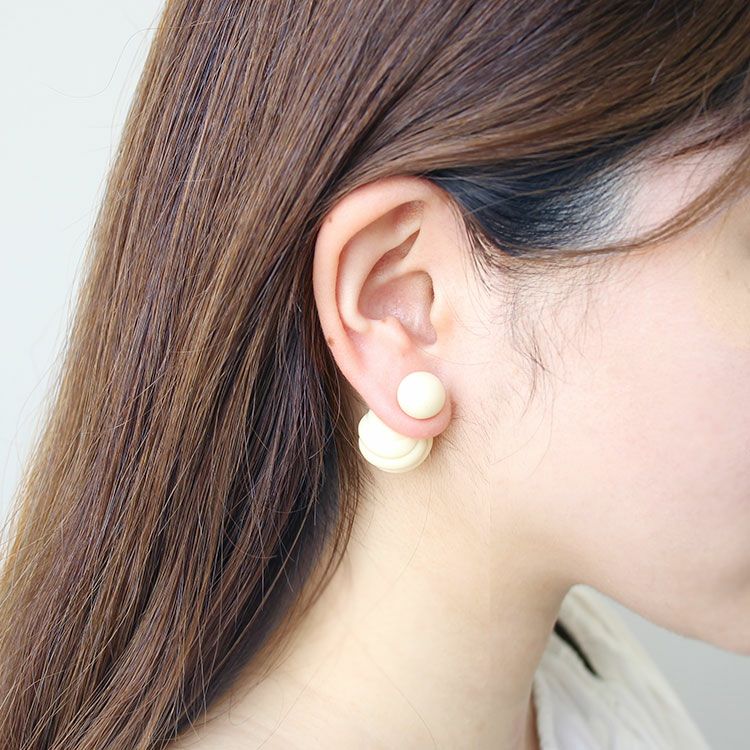 IVORINA】SV925/象牙風デザインキャッチピアス/3160137-**詳細情報
