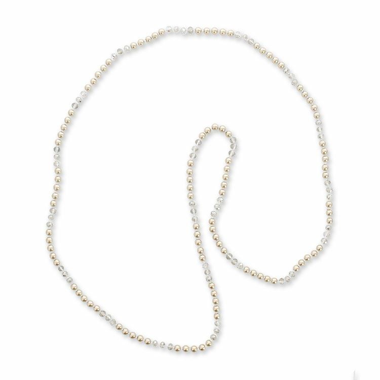 シェルパール8mm玉×120cmロングネックレス/1151424【素敵なあの人 掲載