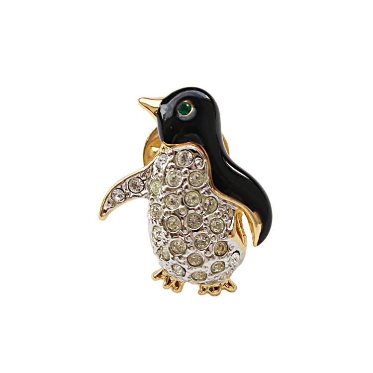アルファジュエリー】ヴィンテージイギリス製ペンギンモチーフピン