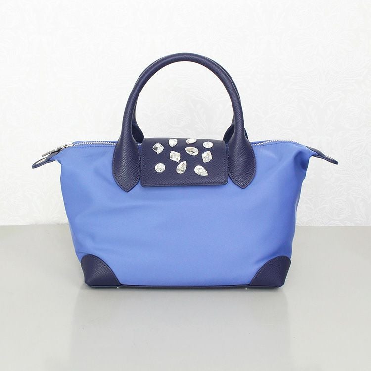 ❤️ GW特別価格❤️♡アビステ♡ビジュー付マルチ2wayバッグ♡ 軽量】ナイロン×レザー2Wayビジューバッグ/8241011-詳細情報