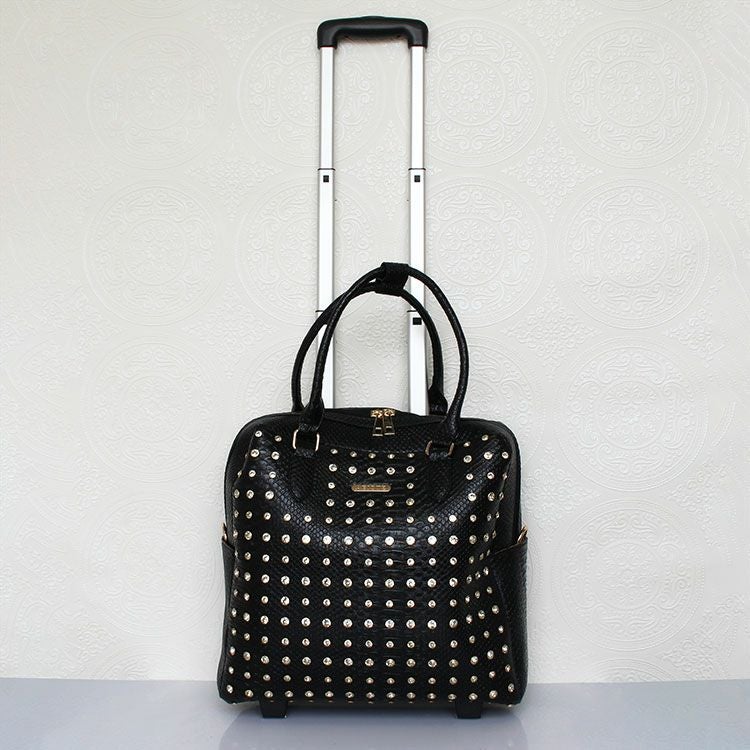 ABISTE アビステ ネイビー メタリックスタッズトローリーバッグ 8240065_detail6.jpg