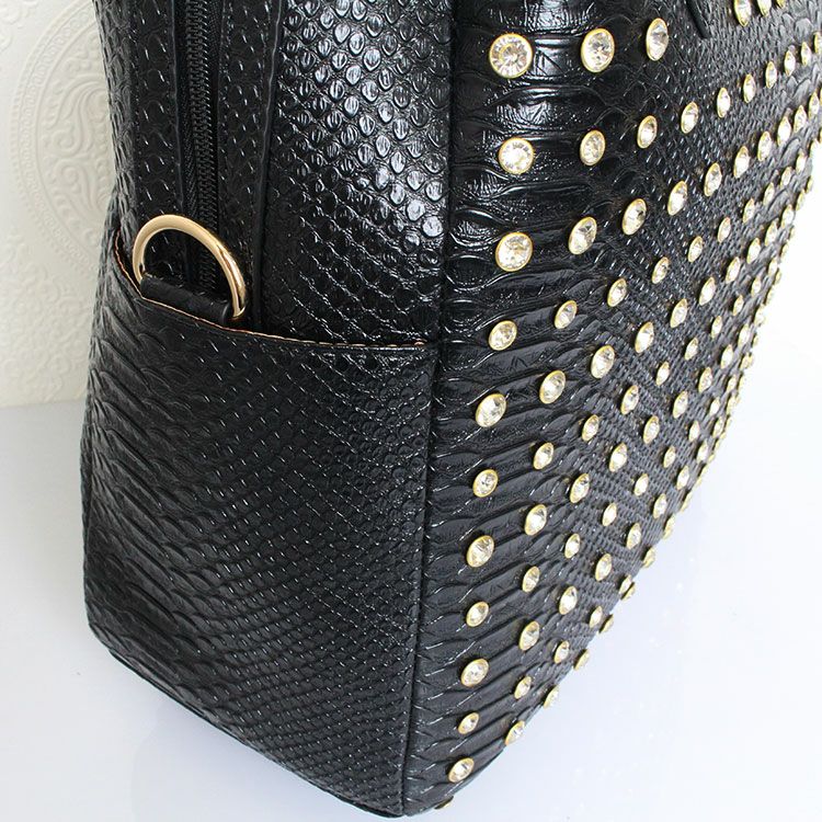 ABISTE アビステ ネイビー メタリックスタッズトローリーバッグ 8240065_detail6.jpg