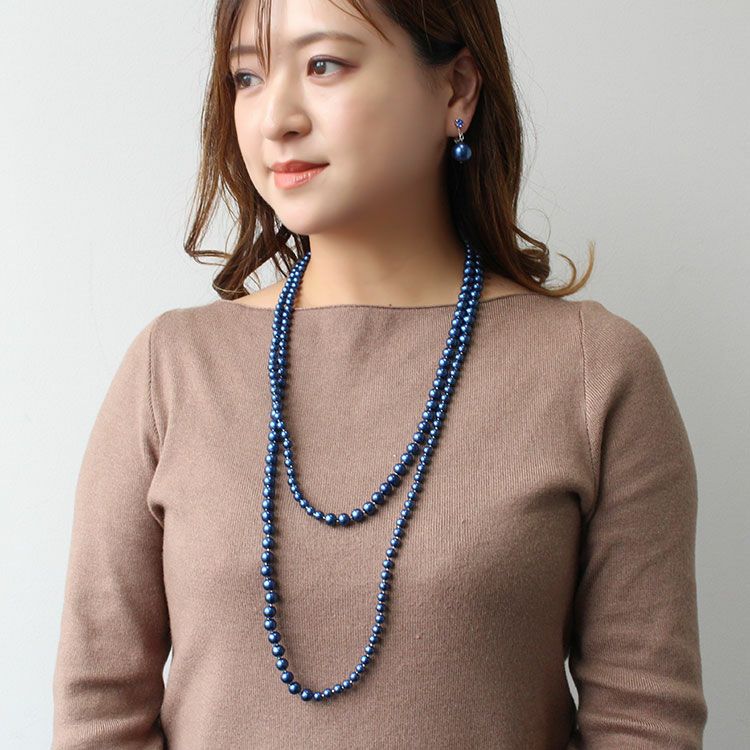 日本製コットンパール170cmスーパーロングネックレス詳細情報