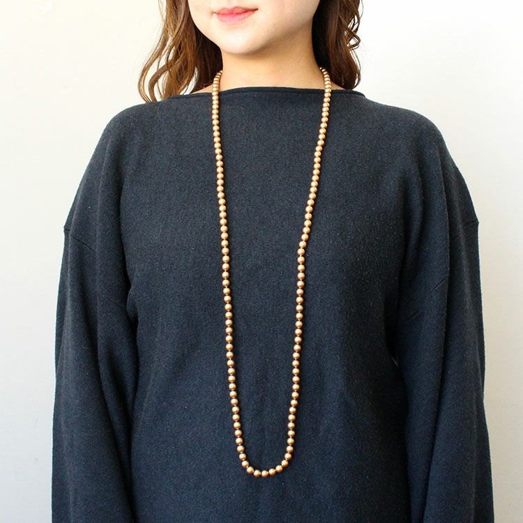 マジョルカパール8mm玉×120cmロングネックレス詳細情報｜アクセサリー