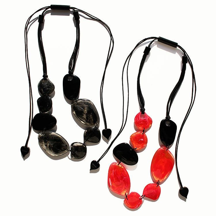 ZSISKA ネックレス Zsiska Qube 2 Bead Necklace JN2634 - Christopher Park Gallery