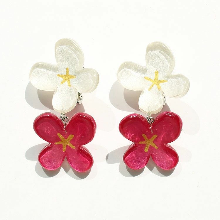 ZSiSKA】≪HANA≫レジンロングイヤリング詳細情報｜アクセサリー