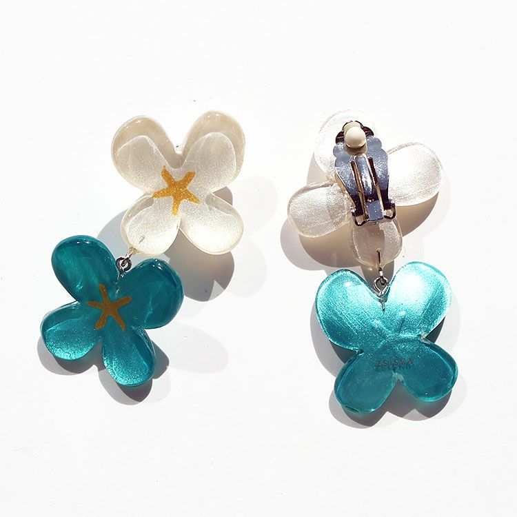 ZSiSKA】≪HANA≫レジンロングイヤリング詳細情報｜アクセサリー
