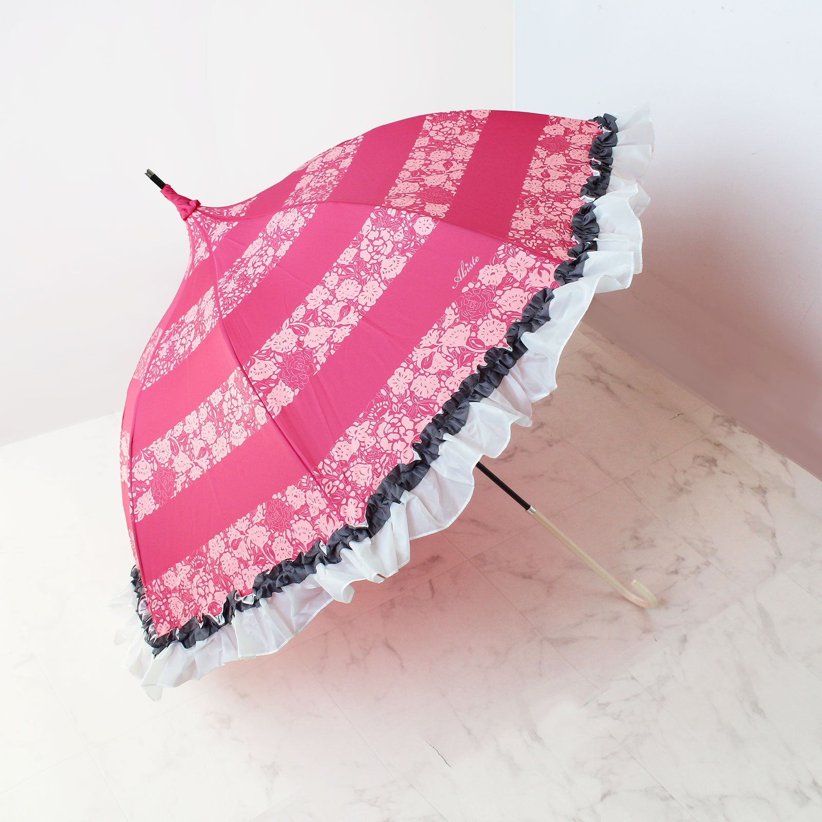 もこはなさま専用 フラワーモチーフパゴダ晴雨兼用長傘詳細情報｜アクセサリー・腕時計