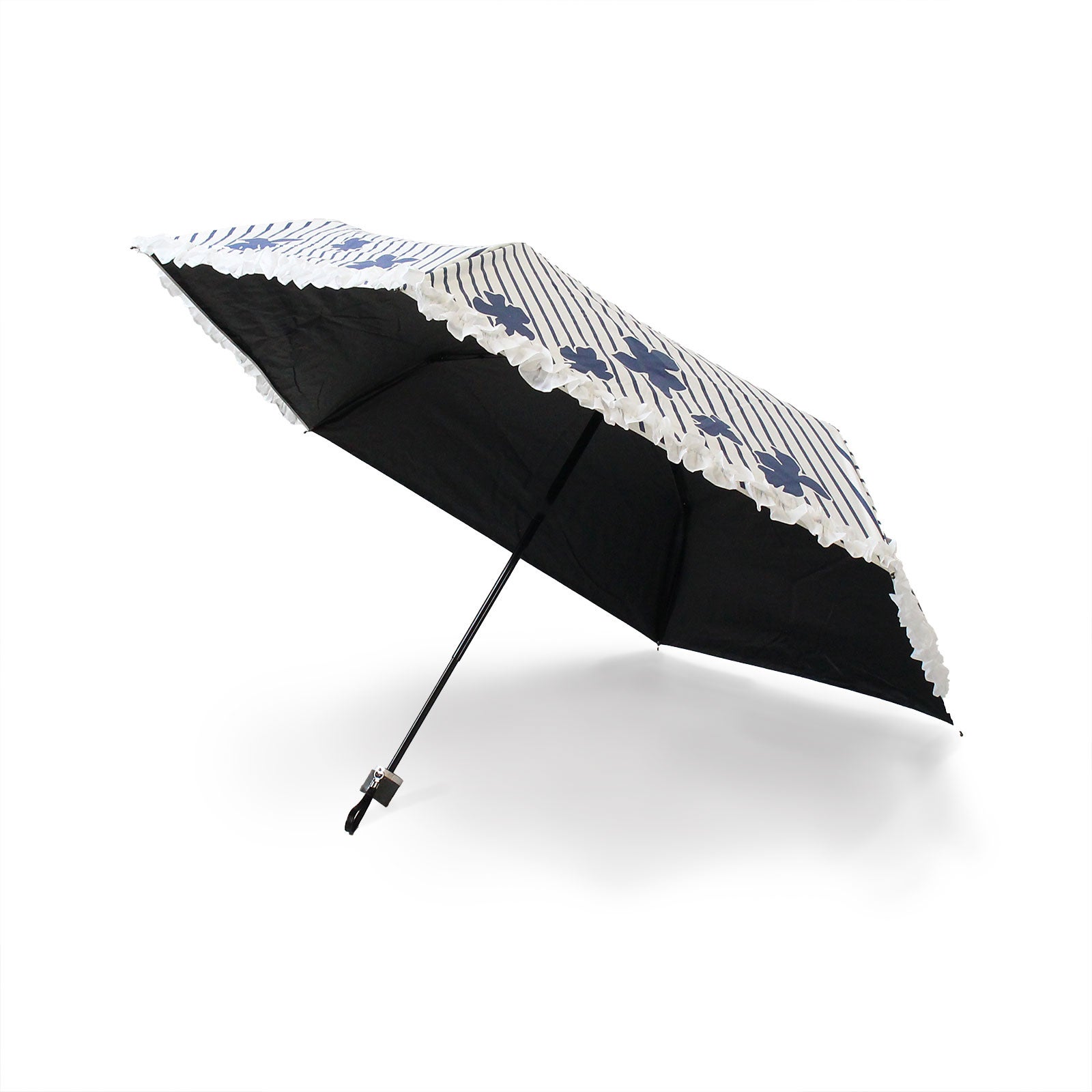 フリル×フラワーモチーフ晴雨兼用折り畳み傘詳細情報｜アクセサリー