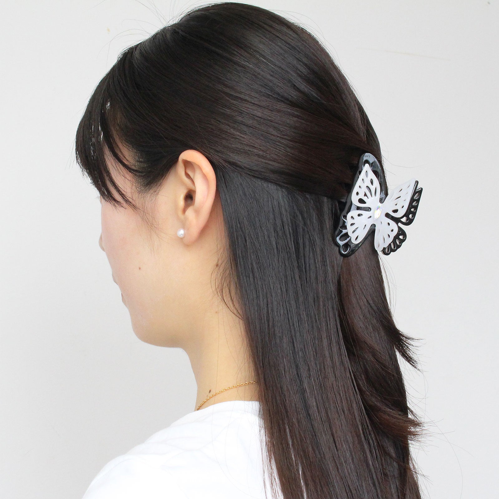 バタフライモチーフデザインヘアクリップ詳細情報｜アクセサリー