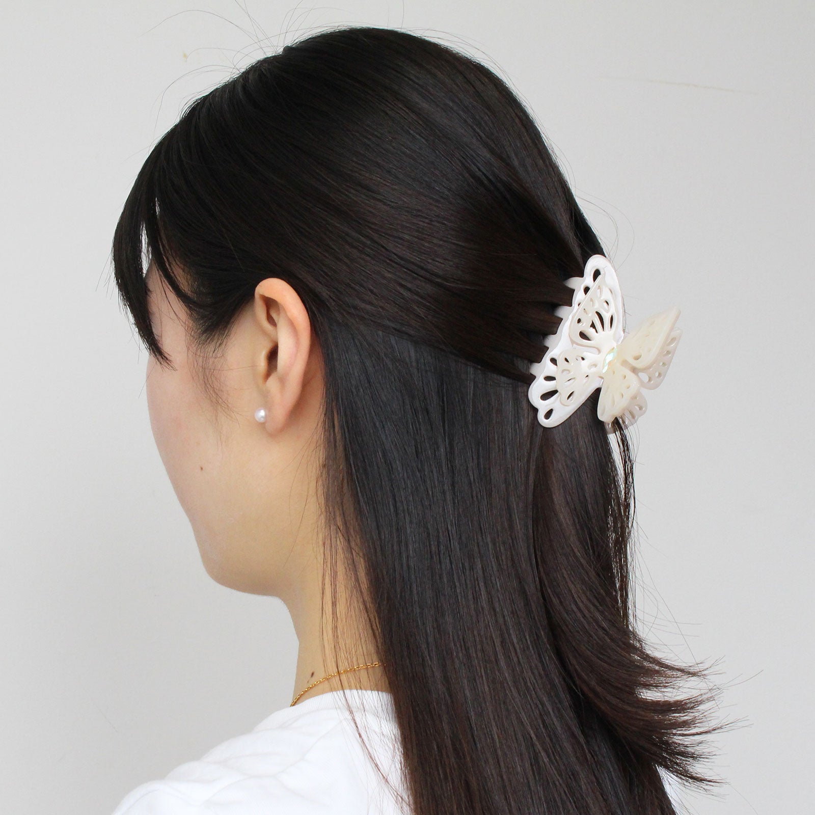 バタフライモチーフデザインヘアクリップ詳細情報｜アクセサリー