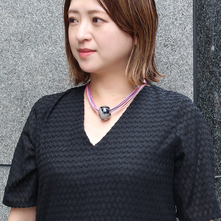 ZSiSKA】≪BLISS≫マグネットクラスプネコモチーフレジンネックレス